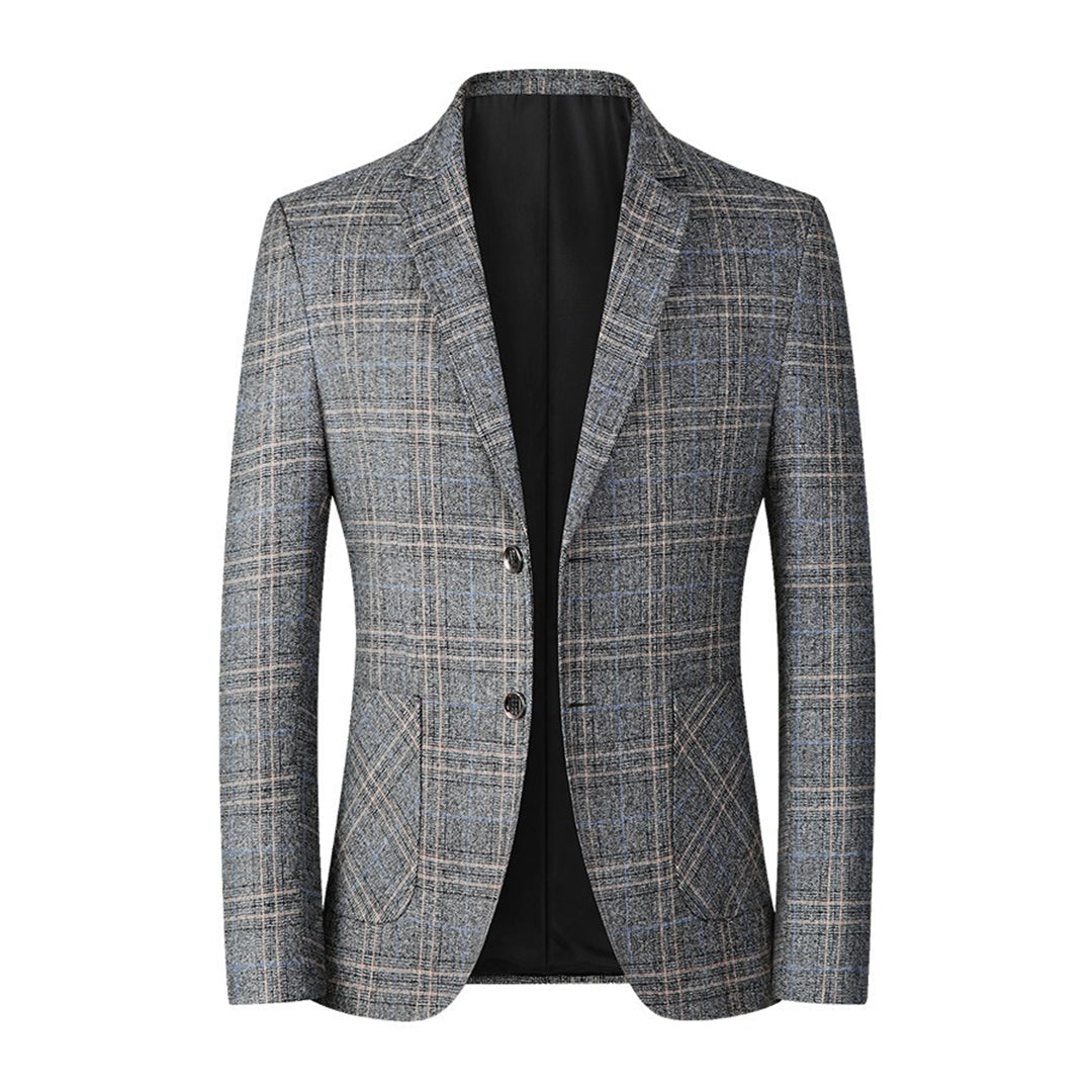 Blazer hombre clásico corte entallado material transpirable elegante oficina - Aurelio