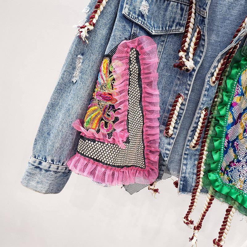 Coachella - Chaqueta vaquera con borlas