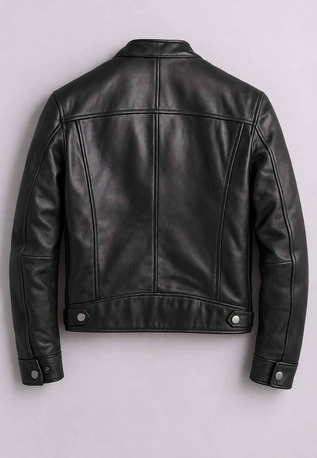 Cazadora biker hombre efecto piel cuello mao cuatro bolsillos cremallera - Kaelor