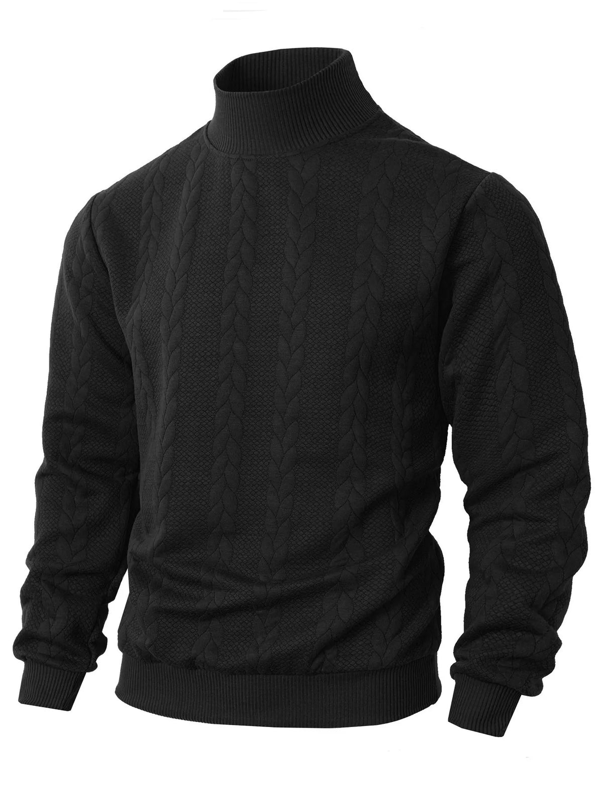Jersey de punto para hombre con cuello alto - Matteo
