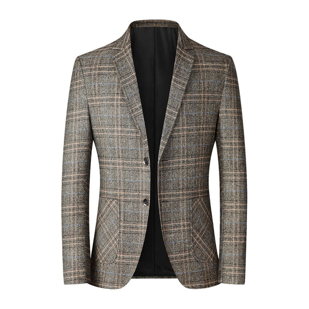 Blazer hombre clásico corte entallado material transpirable elegante oficina - Aurelio