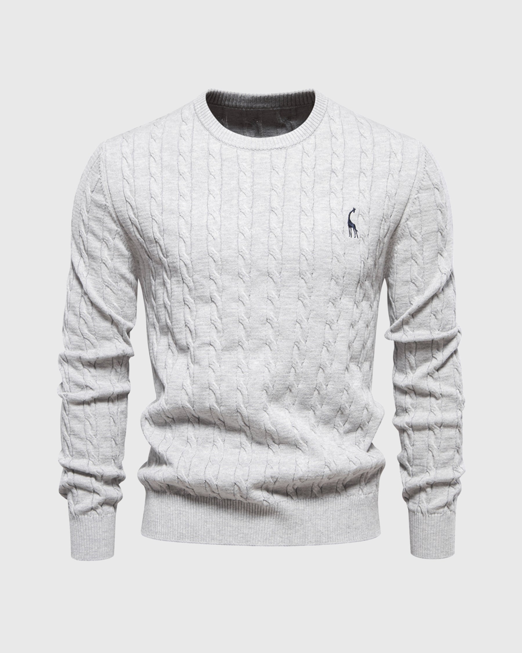 Suéter para hombre tejido de punto trenzado - Lioren