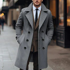 Abrigo lana hombre corte clásico elegante invierno cálido versátil - Aldric