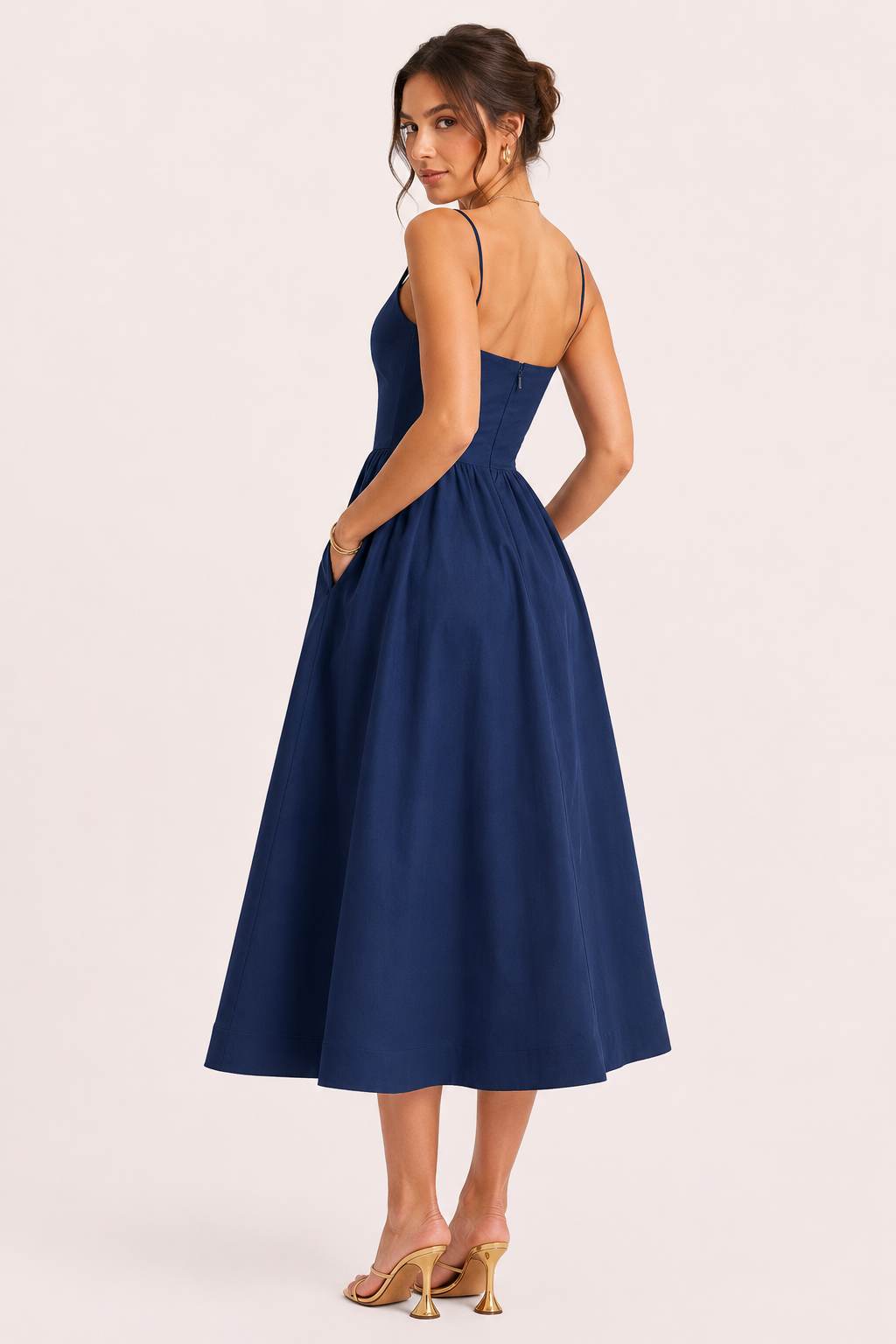 Vestido mujer midi tirantes estilo casual verano cómodo - Marie