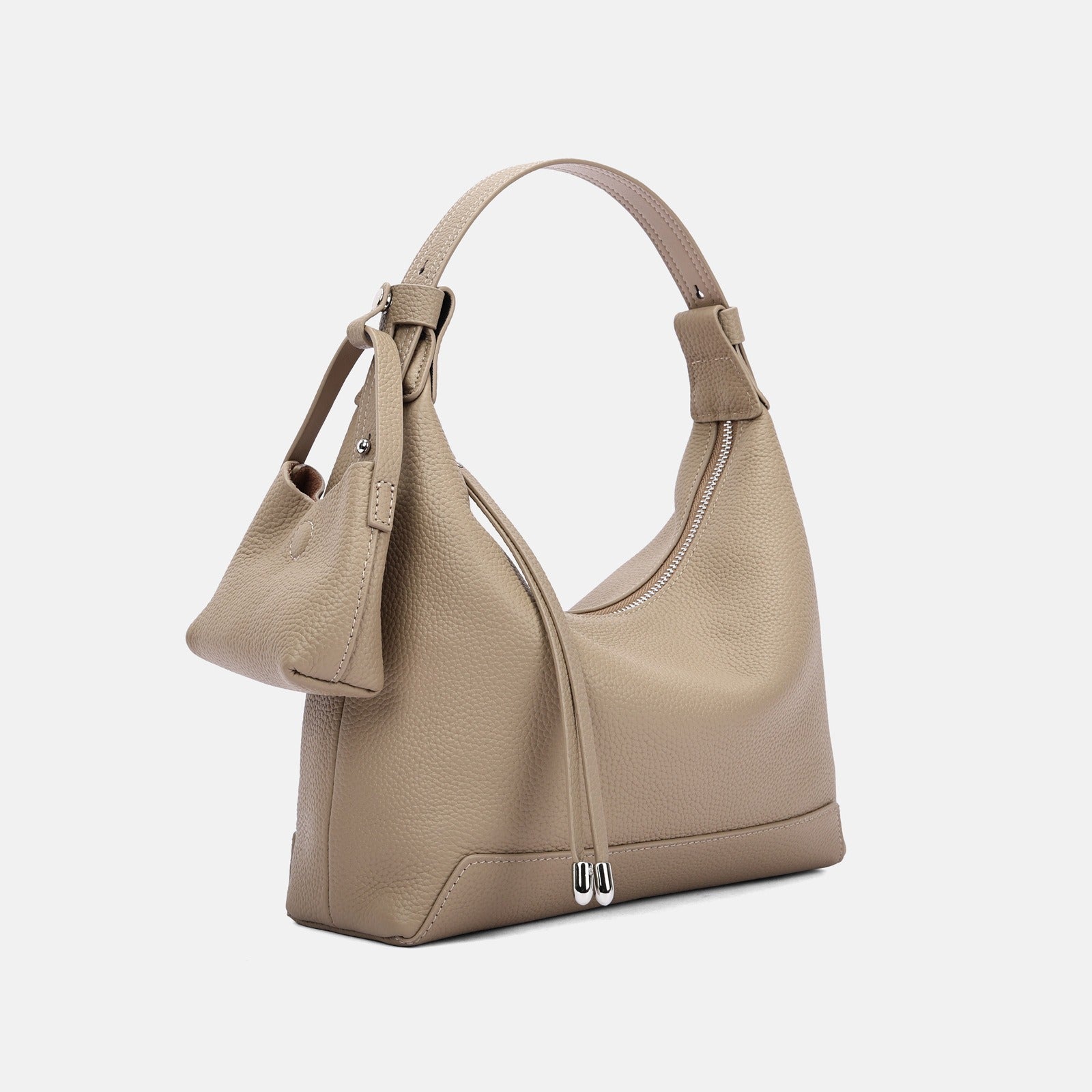 Bolso de hombro para mujer de piel auténtica diseño estructurado - Ivonne