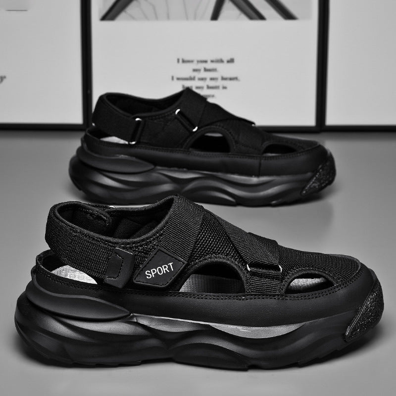 Sandalias deportivas para hombre con suela gruesa y ajuste de velcro - Bruno