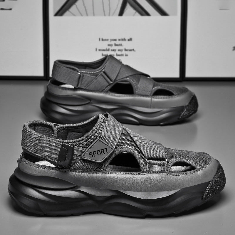 Sandalias deportivas para hombre con suela gruesa y ajuste de velcro - Bruno