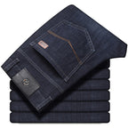 Pantalón vaquero hombre mezclilla elástica estilo recto - Bruno