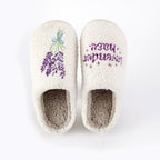 Pantuflas para mujer efecto bordado - Auralyn