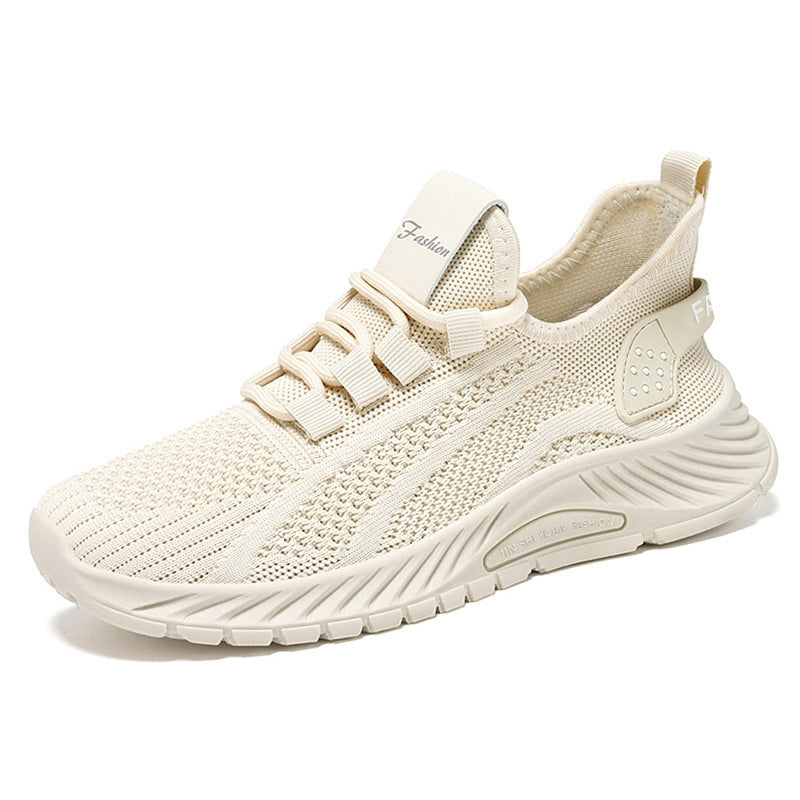 Tenis deportivos de tejido knit elástico para mujer - Sajeale