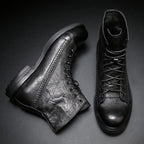 Botas vintage de cuero para hombre - Pierre