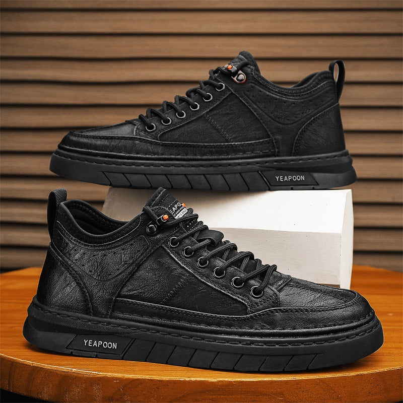 Zapatillas casuales para hombre efecto cuero - Dante