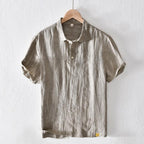 Camiseta polo hombre lino transpirable estilo casual - Julián