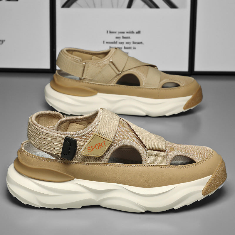 Sandalias deportivas para hombre con suela gruesa y ajuste de velcro - Bruno