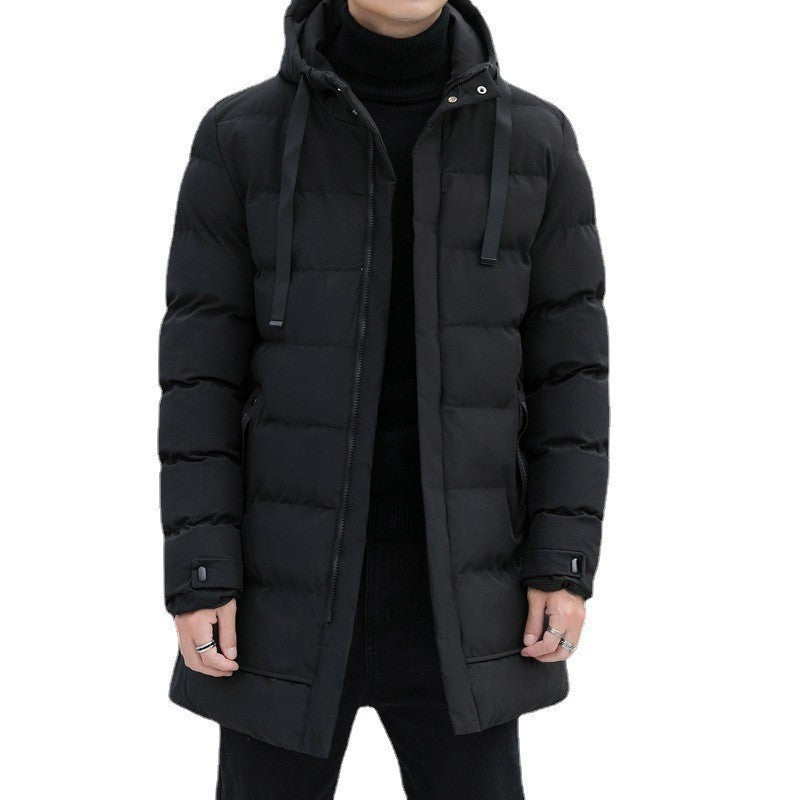 Chaqueta acolchada hombre larga voluminosa capucha ajustable térmica urbana - Stefan