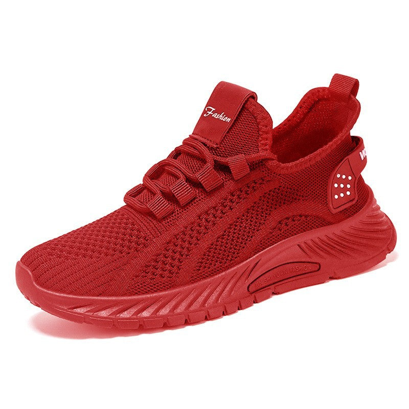 Tenis deportivos de tejido knit elástico para mujer - Sajeale