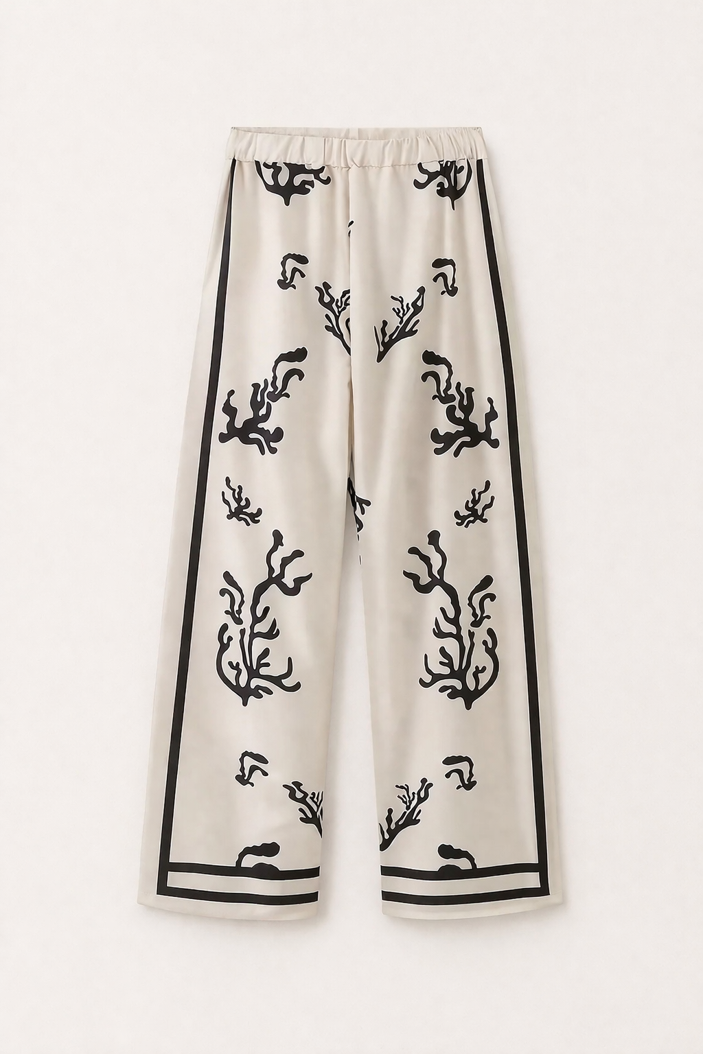 Conjunto mujer blusa pantalón ancho estampado elegante - Peony