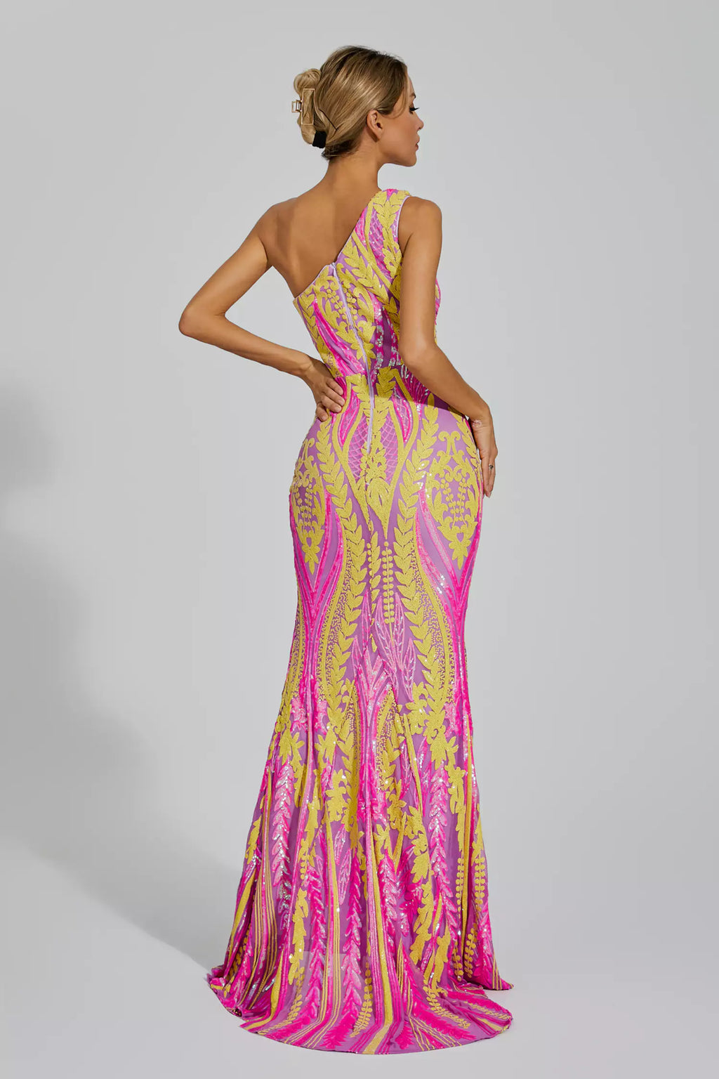 Vestido maxi abertura lateral para mujer - Waltraud