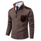 Sueter de punto hombre con media cremallera - Lennart