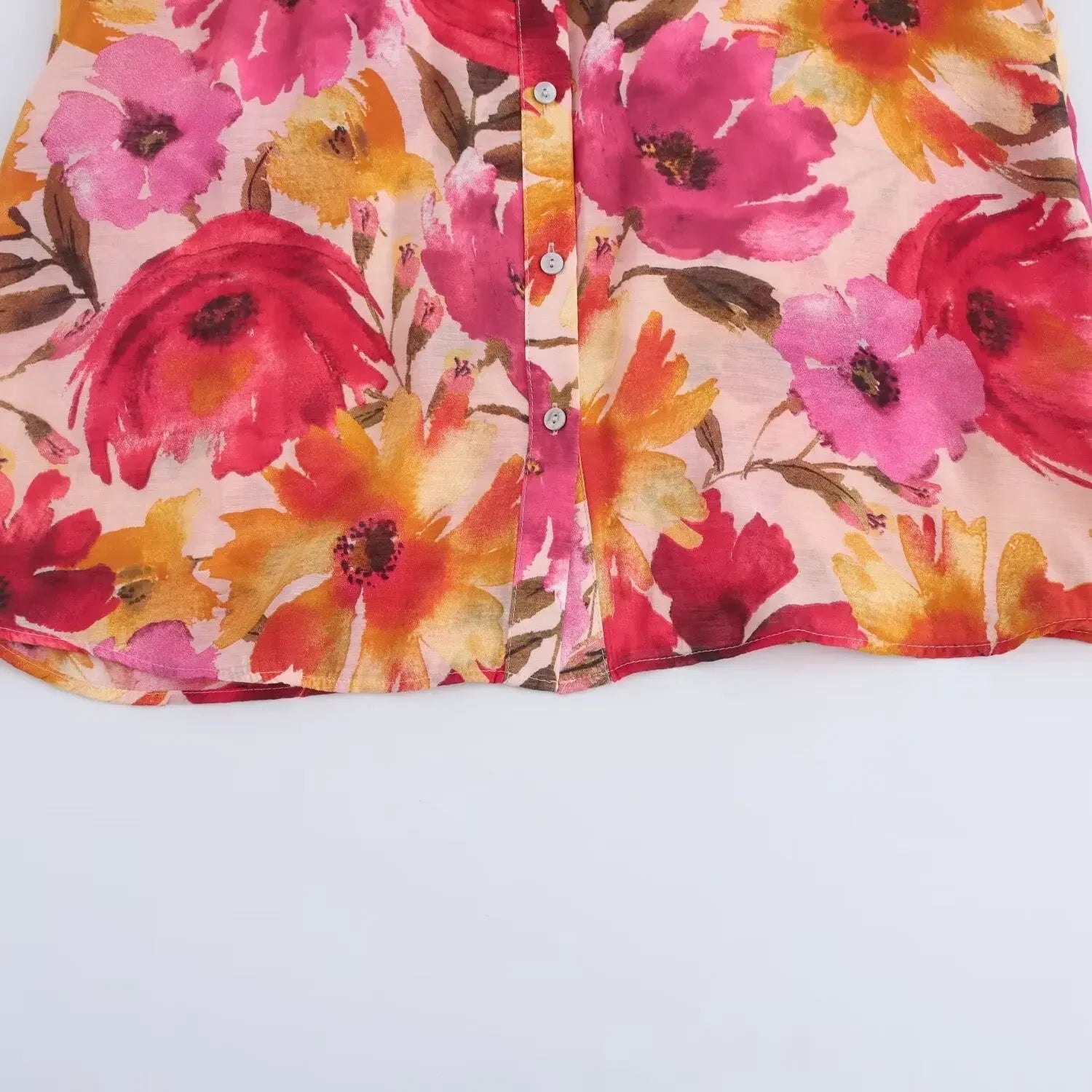 Blusa de mujer con estampado floral manga larga - Afrodite