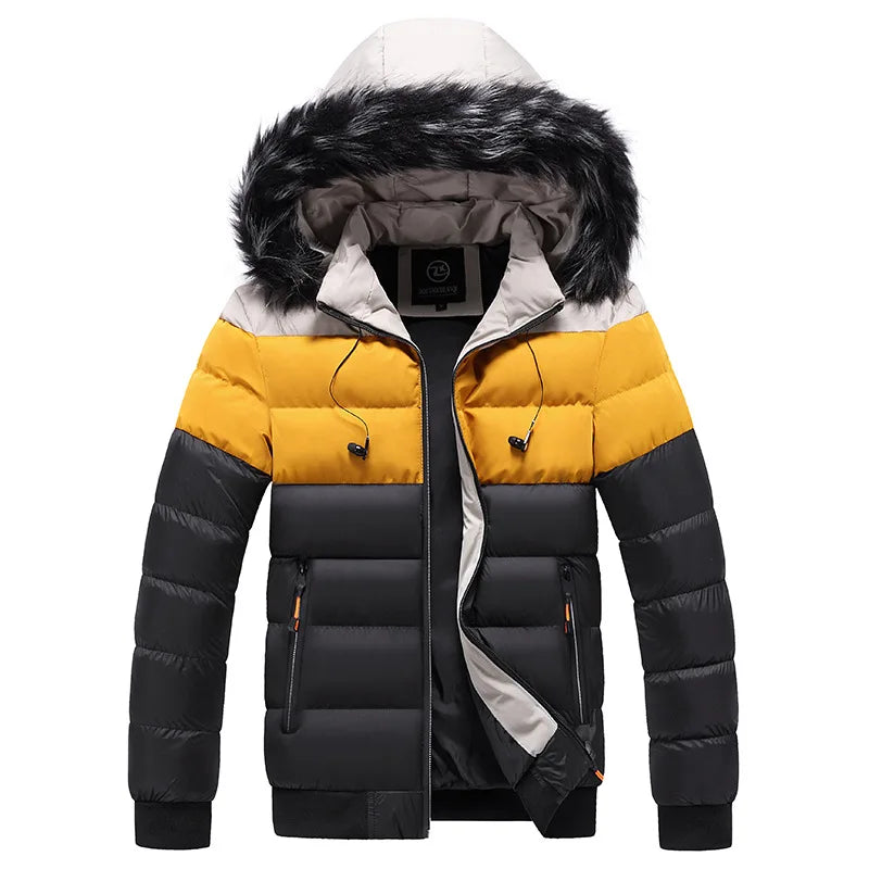Parka térmica hombre invierno aislamiento resistente agua viento cálida diario - Kaler