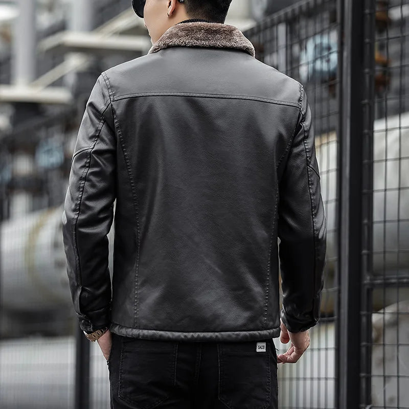 Chaqueta hombre cuello lana vegana cremallera bolsillos moda responsable - Romain