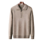 Jersey de punto con media cremallera para hombre - Lauro