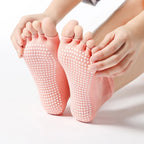 Calcetines de pilates con corte cinco dedos - Elvarya