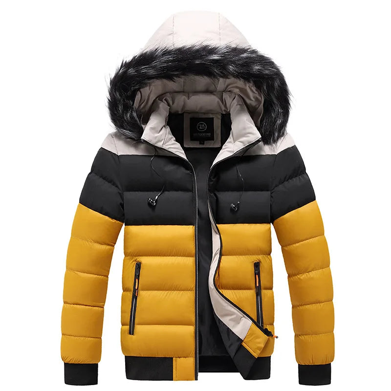 Parka térmica hombre invierno aislamiento resistente agua viento cálida diario - Kaler