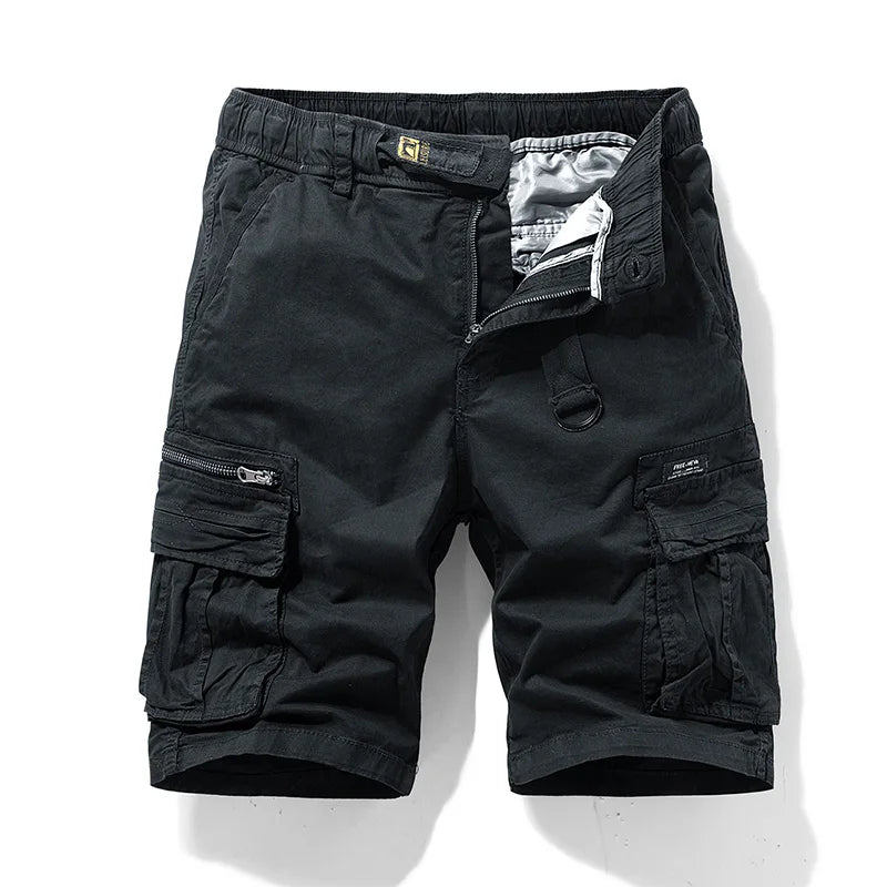 Shorts cargo camuflaje con múltiples bolsillos para hombre - Ranger