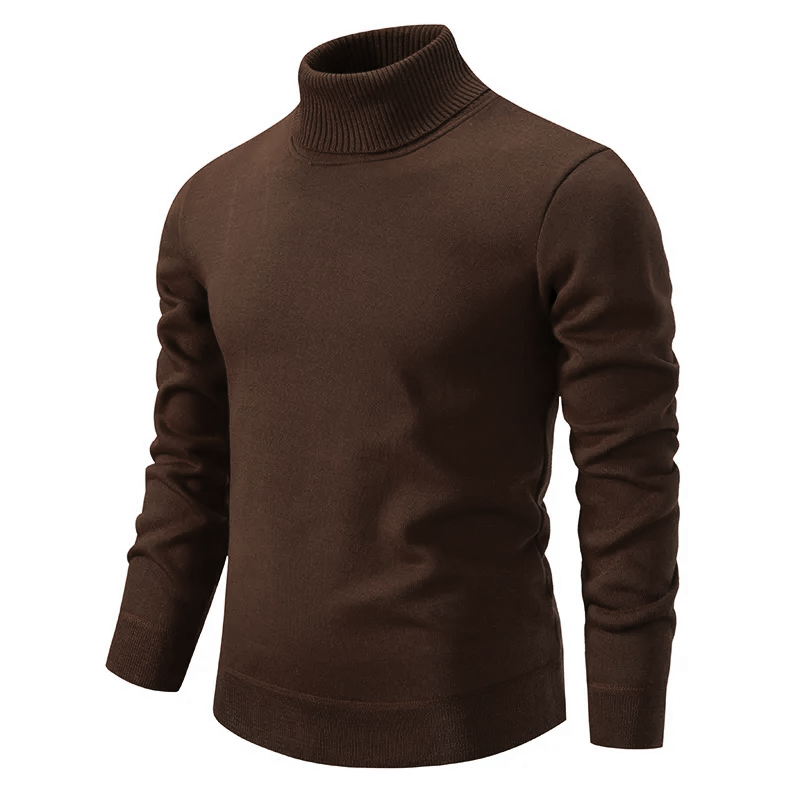 Suéter para hombre cuello alto punto suave - Idris