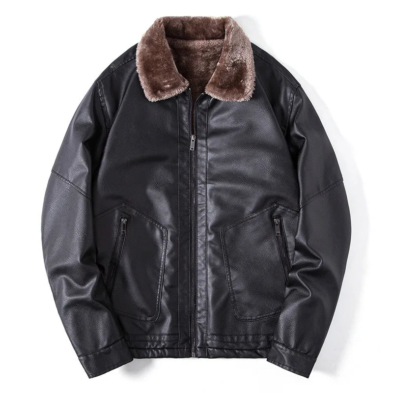 Chaqueta hombre cuello lana vegana cremallera bolsillos moda responsable - Romain