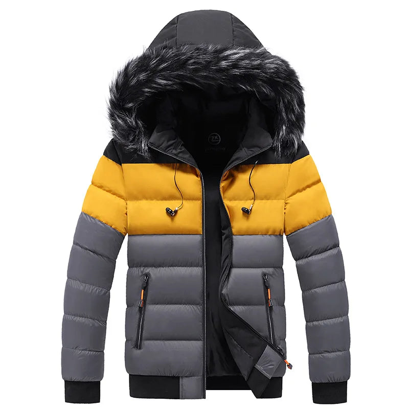 Parka térmica hombre invierno aislamiento resistente agua viento cálida diario - Kaler