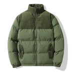 Chaqueta acolchada unisex detalles pana paneles bolsillos térmica contemporánea - Aiden