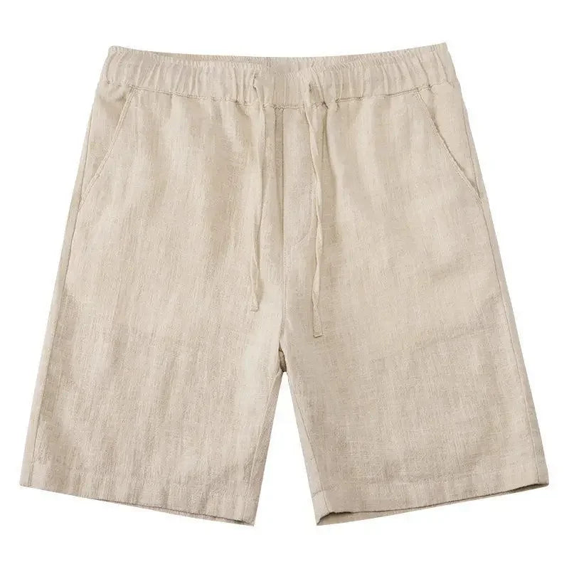 Pantalón corto de algodón y lino para hombre - Neroli