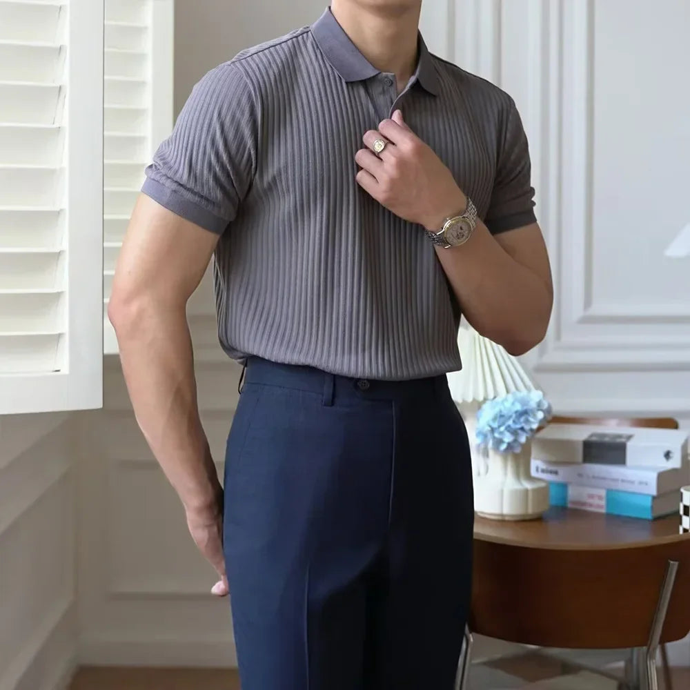 Polo ajuste slim y cuello clásico para hombre - Barret