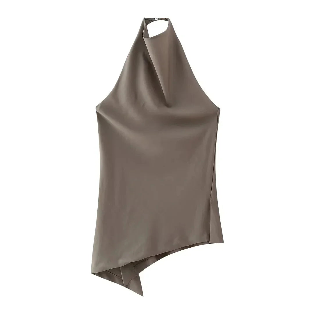 Conjunto mujer halter espalda descubierta y pantalón fluido - Mishlova