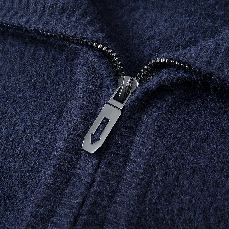 Jersey de punto con media cremallera para hombre - Lauro
