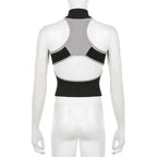 Zoe - Top deportivo con cuello alto