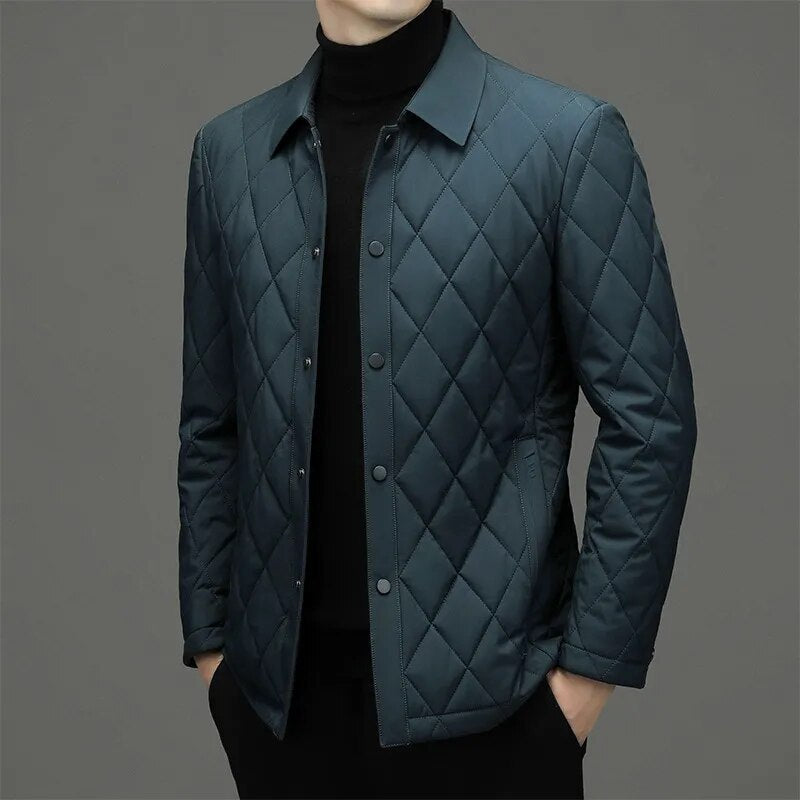 Chaqueta hombre estilo monograma resistente agua térmica elegante sofisticada - Apolo