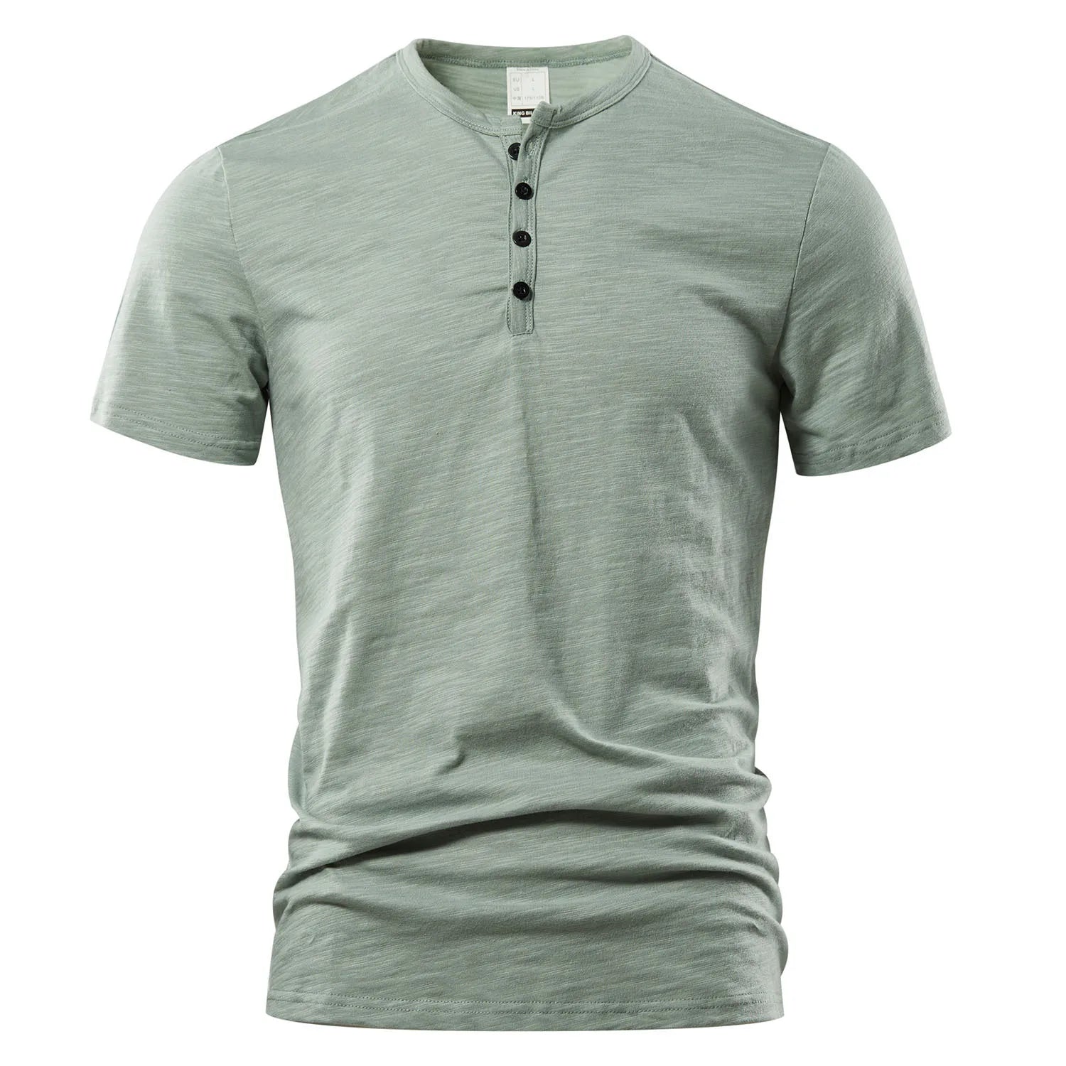 Camiseta Henley para hombre - Casual y clásica
