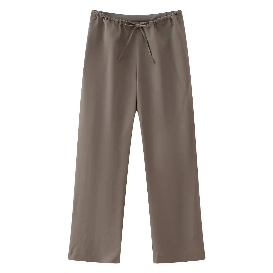 Conjunto mujer halter espalda descubierta y pantalón fluido - Mishlova
