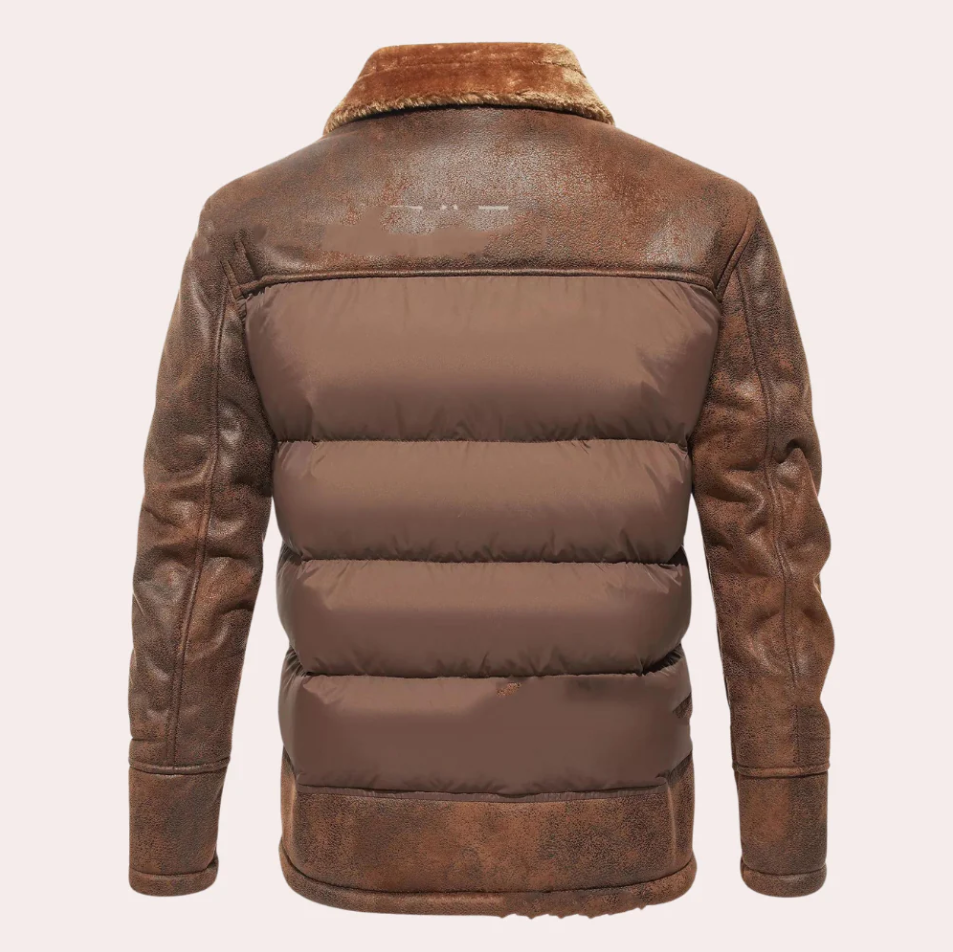 Chaqueta invierno hombre acogedora alta calidad cálida confortable materiales premium - Anselm