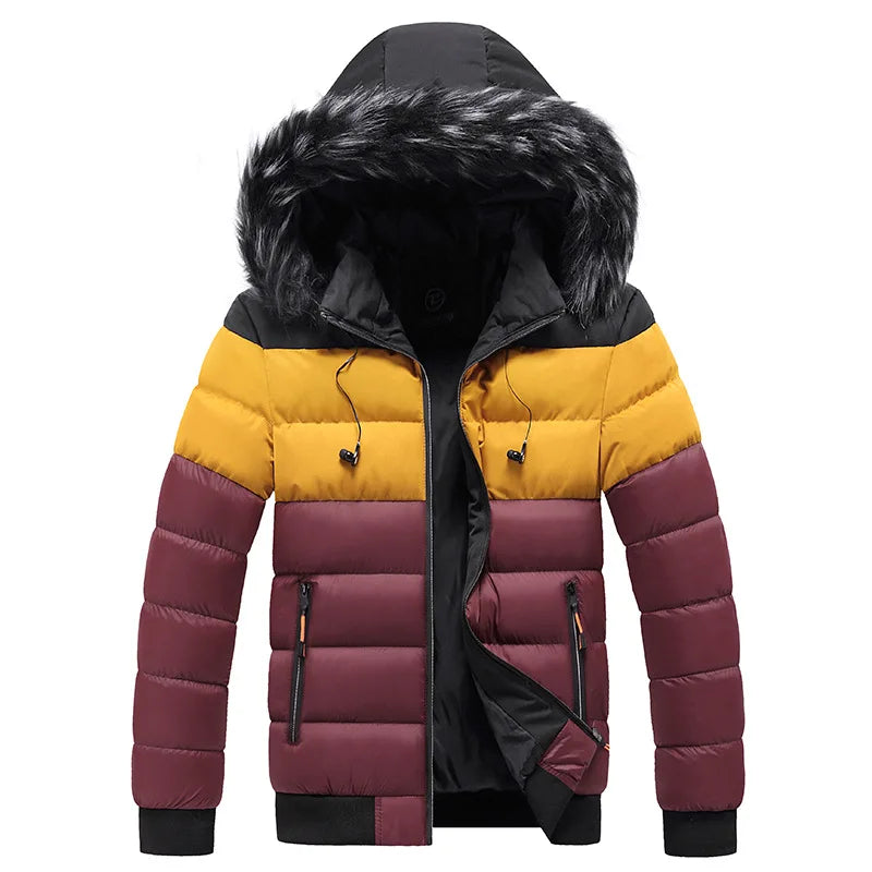 Parka térmica hombre invierno aislamiento resistente agua viento cálida diario - Kaler