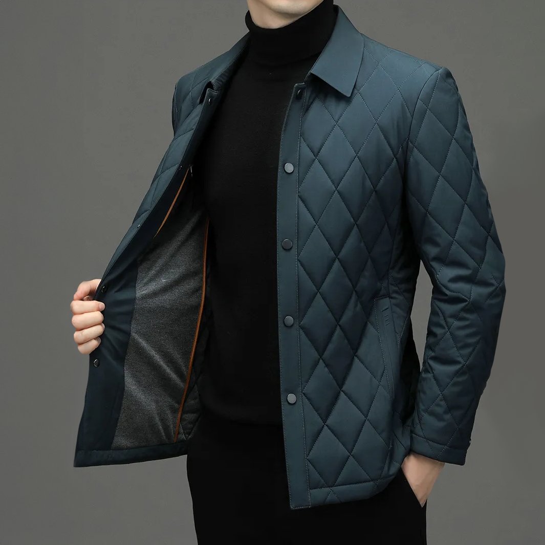 Chaqueta hombre estilo monograma resistente agua térmica elegante sofisticada - Apolo