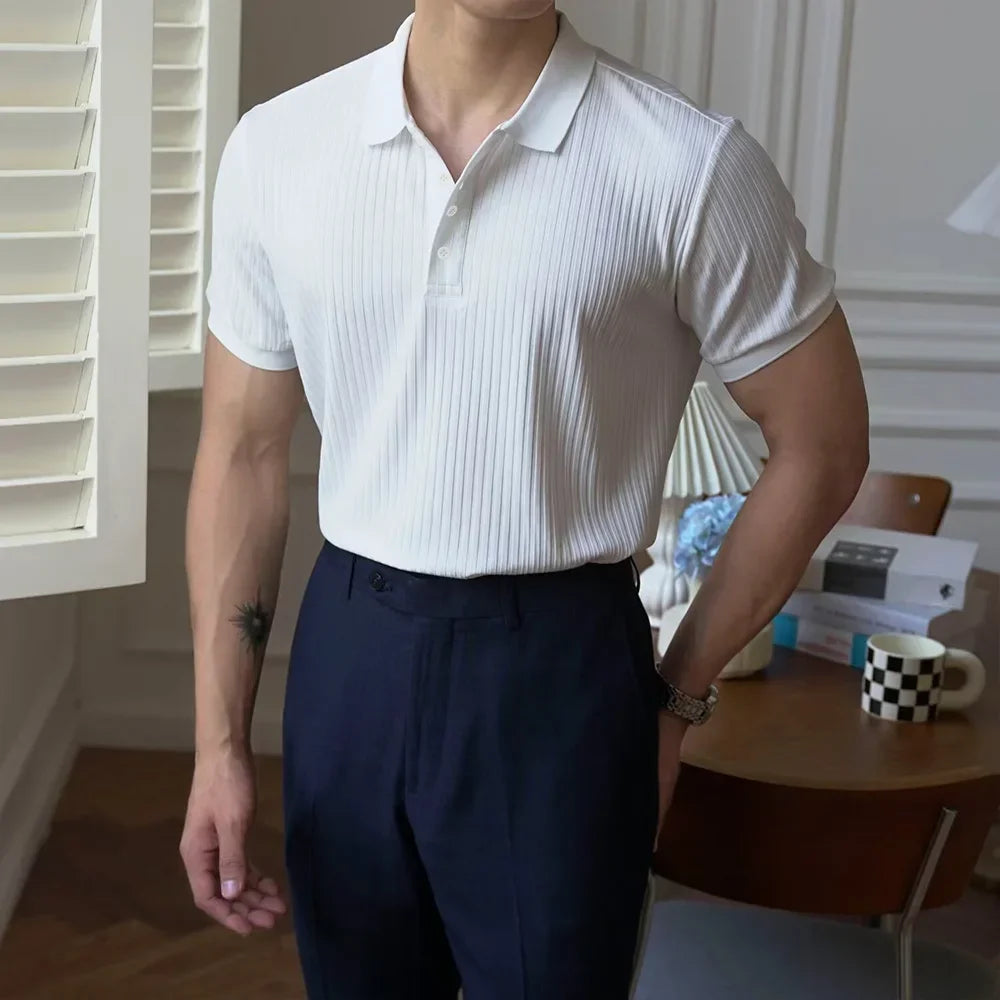 Polo ajuste slim y cuello clásico para hombre - Barret