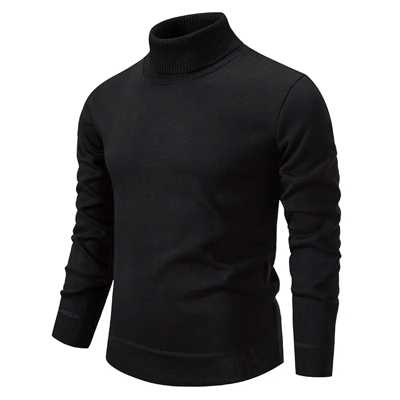 Suéter para hombre cuello alto punto suave - Idris