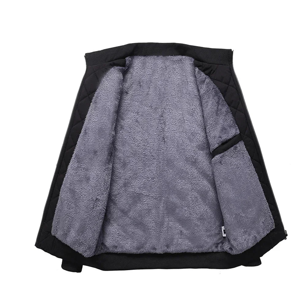 Chaqueta acolchada hombre forro polar cálida moderna confortable elegante - Aurel