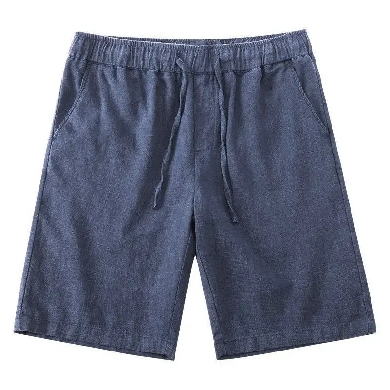 Pantalón corto de algodón y lino para hombre - Neroli