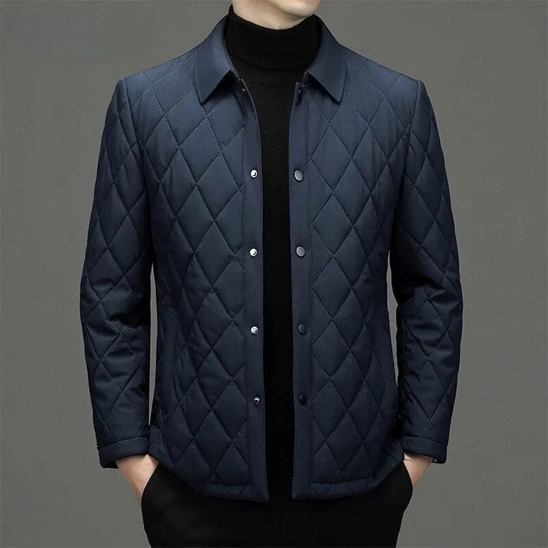 Chaqueta hombre estilo monograma resistente agua térmica elegante sofisticada - Apolo